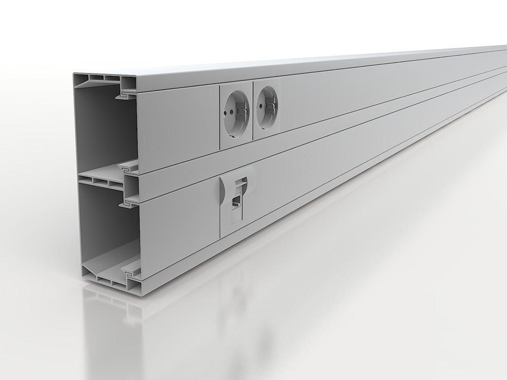 Canales para instalaciones para una rápida fijación de frutas